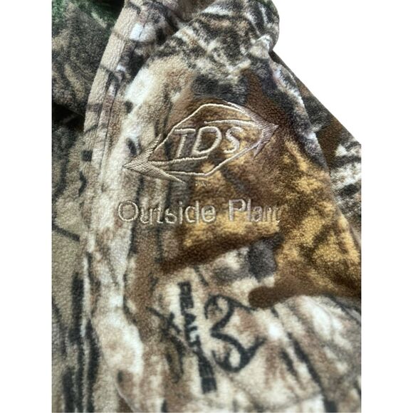 Dri Duck Mens Camouflage Outside Plam Quarter Zip Fleece Jacket Size XL - Picture 2 of 10